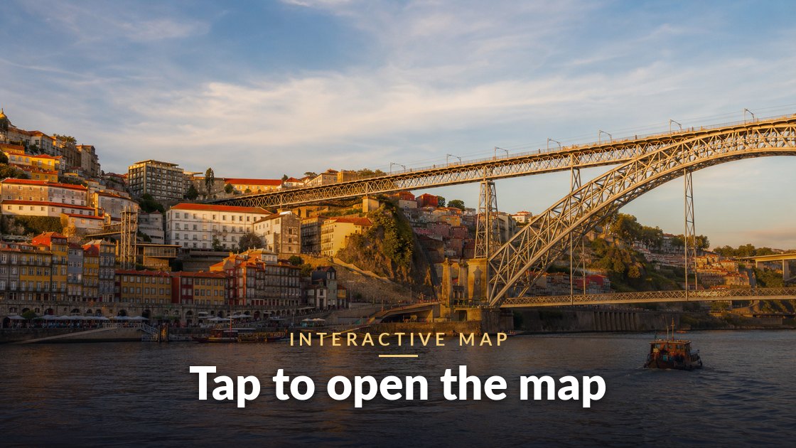 Interactive map of Porto — tap to open